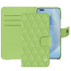 Honor Magic5 Pro leather case - Vert olive - Couture ( Nappa - Pantone #a7c58e ) 