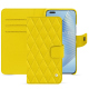 Custodia in pelle Honor Magic5 Pro - Jaune fluo - Couture ( Pantone #c9ff57 ) 