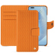 Custodia in pelle Honor Magic5 Pro - Abaca arancio ( Pantone #d77540 )