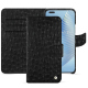 レザーケース Honor Magic5 Pro - Autruche nero ( Noir / Black) 
