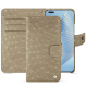 Honor Magic5 Pro leather case - Autruche desert ( Pantone #A39382 ) 