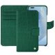 Funda de piel Honor Magic5 Pro - Crocodile pino ( Pantone #173F35 ) 