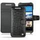 Capa em pele HTC One M9 - Autruche nero