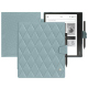 Housse cuir Kobo Elipsa 2E - Bleu ciel - Couture ( Nappa - Pantone #abcae9 ) 
