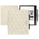 Lederschutzhülle Kobo Elipsa 2E - Blanc escumo - Couture ( Pantone #D6D6D1 )
