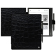 Capa em pele Kobo Elipsa 2E - Crocodile nero ( Noir / Black) 