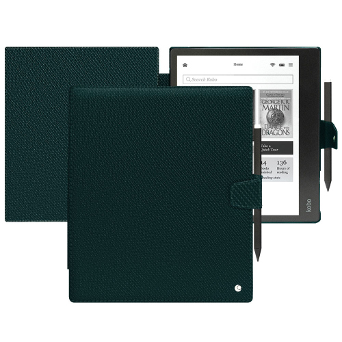 Customised protective cover for Kobo Elipsa 2EVert séduisant ( Pantone #1d3c34 ) 