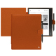 Housse cuir Kobo Elipsa 2E - Orange vibrant ( Pantone #e36b39 ) 