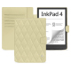 PocketBook InkPad 4 leather case - Beige - Couture ( Nappa - Pantone #ceb888 ) 