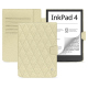 硬质真皮保护套 PocketBook TInkPad 4 - Ivoire - Couture ( Pantone #d6d6c6 ) 