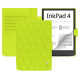 PocketBook InkPad 4 leather case - Jaune fluo - Couture ( Pantone #c9ff57 ) 