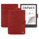 PocketBook InkPad 4 leather case - Autruche ciliegia ( Pantone #a4343a ) 