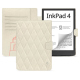 硬质真皮保护套 PocketBook TInkPad 4 - Blanc escumo - Couture ( Pantone #D6D6D1 )