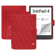 Funda de piel PocketBook InkPad 4 - Rouge troupelenc - Couture ( Pantone #AB191A )