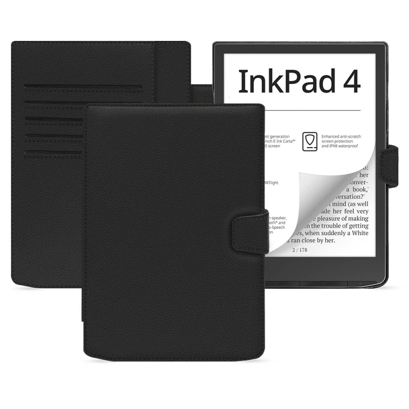 Funda de piel PocketBook InkPad 4 - Noir PU ( Black ) 