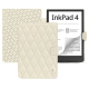 Funda de piel PocketBook InkPad 4 - Blanc - Couture ( Nappa - White ) 