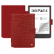 硬质真皮保护套 PocketBook InkPad 4 - Autruche ciliegia ( Pantone #a4343a ) 