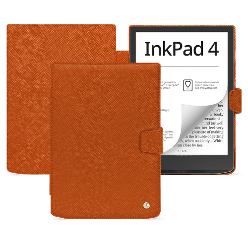 PocketBook InkPad 4 luxury flap casesOrange vibrant ( Pantone #e36b39 ) 