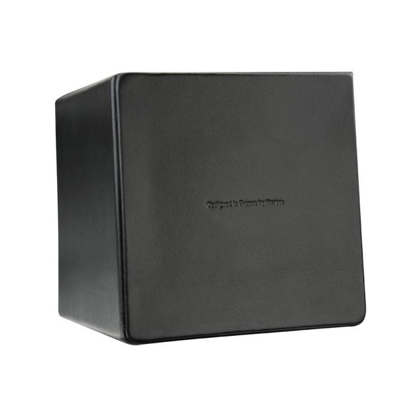 Contenitore per carta in cuoio - 9 x 9 cm