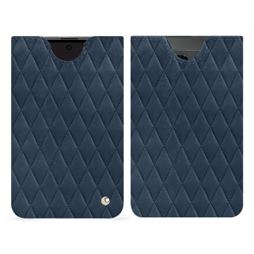 Étui luxe sur-mesure pour Google Pixel FoldJean vintage - Couture ( Pantone #2f414f  ) 