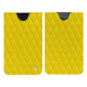 Pochette cuir Google Pixel Fold - Jaune fluo - Couture ( Pantone #c9ff57 ) 