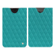 Google Pixel Fold leather pouch - Bleu fluo - Couture