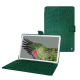 Housse cuir Google Pixel Tablet - Crocodile pino ( Pantone #173F35 ) 