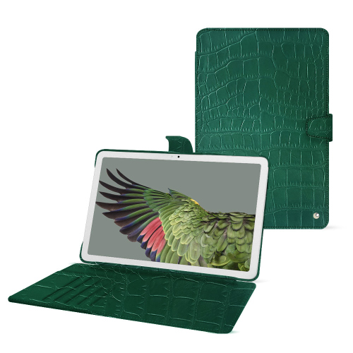 Personalisierbare Wallet-Hülle für Google Pixel TabletCrocodile pino ( Pantone #173F35 ) 