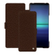 Sony Xperia 1 V leather case - Châtaigne ( Pantone #1b1107 ) 