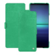 Housse cuir Sony Xperia 1 V - Menthe vintage ( Pantone #37b375 ) 