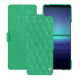 Custodia in pelle Sony Xperia 1 V - Menthe vintage - Couture ( Pantone #37b375 ) 