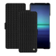 Sony Xperia 1 V leather case - Abaca nero ( Noir / Black) 