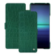 Custodia in pelle Sony Xperia 1 V - Crocodile pino ( Pantone #173F35 ) 