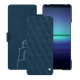 Funda de piel Sony Xperia 1 V - Blu mediterran - Couture ( Pantone #0E3043 )