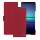 Housse cuir Sony Xperia 1 V - Rouge passion ( Pantone #a6192e ) 