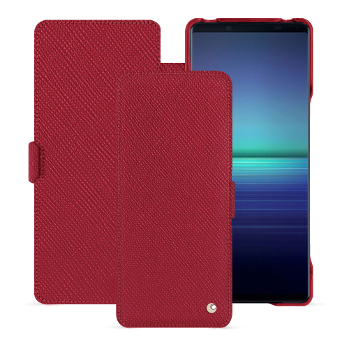 Funda de lujo para Sony Xperia 1 V - Protección elegante y robustaRouge passion ( Pantone #a6192e ) 