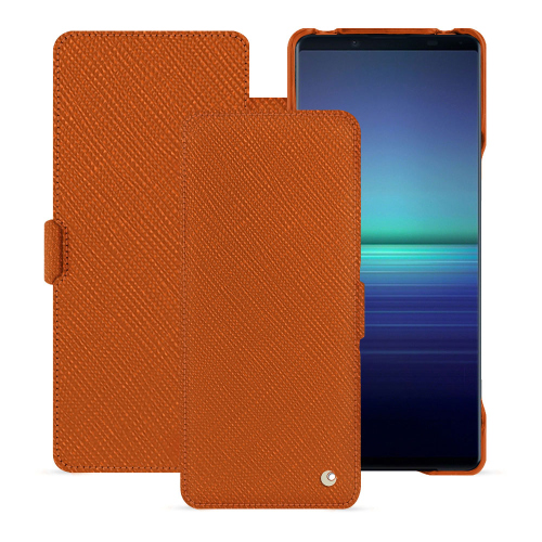 Custodia di lusso per Sony Xperia 1 V - Protezione elegante e robustaOrange vibrant ( Pantone #e36b39 ) 