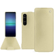 Sony Xperia 1 V leather case - Beige ( Nappa - Pantone #ceb888 ) 