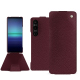 Sony Xperia 1 V leather case - Lie de vin ( Pantone #412234 ) 