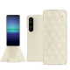 Capa em pele Sony Xperia 1 V - Blanc - Couture ( Nappa - White ) 