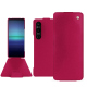 Housse cuir Sony Xperia 1 V - Rose fluo ( Pantone #ff16b4 ) 