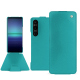 Sony Xperia 1 V leather case - Bleu fluo