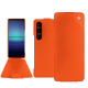 Lederschutzhülle Sony Xperia 1 V - Orange fluo ( Pantone #ff5406 ) 