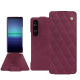 Lederschutzhülle Sony Xperia 1 V - Prune vintage - Couture ( Pantone #612434 ) 
