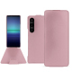 Lederschutzhülle Sony Xperia 1 V - Rose PU ( Pantone #efbae1 ) 