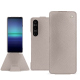 Custodia in pelle Sony Xperia 1 V - Taupe innocent ( Pantone #d6d2c4 ) 