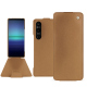 Funda de piel Sony Xperia 1 V - Beige Veggie ( Pantone #dab9a1 ) 