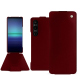가죽 커버 Sony Xperia 1 V - Rouge Veggie ( Pantone #862633 ) 
