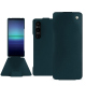 Housse cuir Sony Xperia 1 V - Bleu Veggie ( Pantone #3f5864 ) 