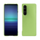 Lederschutzhülle Sony Xperia 1 V - Vert olive ( Nappa - Pantone #a7c58e ) 